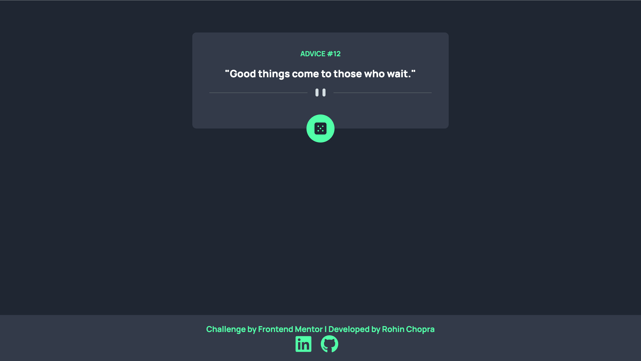 Advice Generator App
